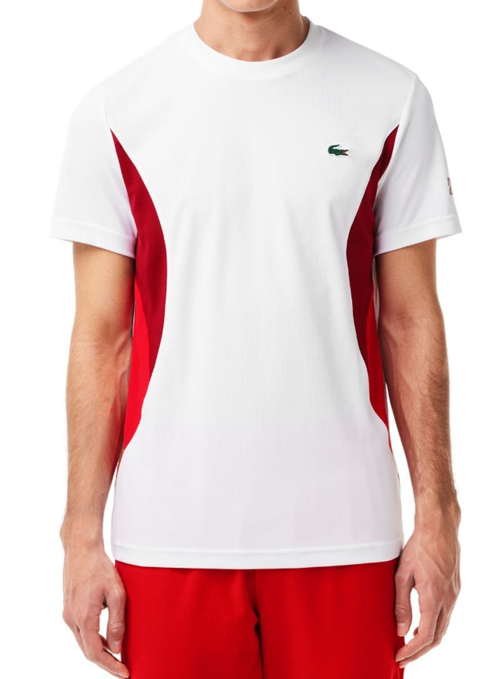 Мужская теннисная футболка Lacoste Tennis x Novak Djokovic T-Shirt - white