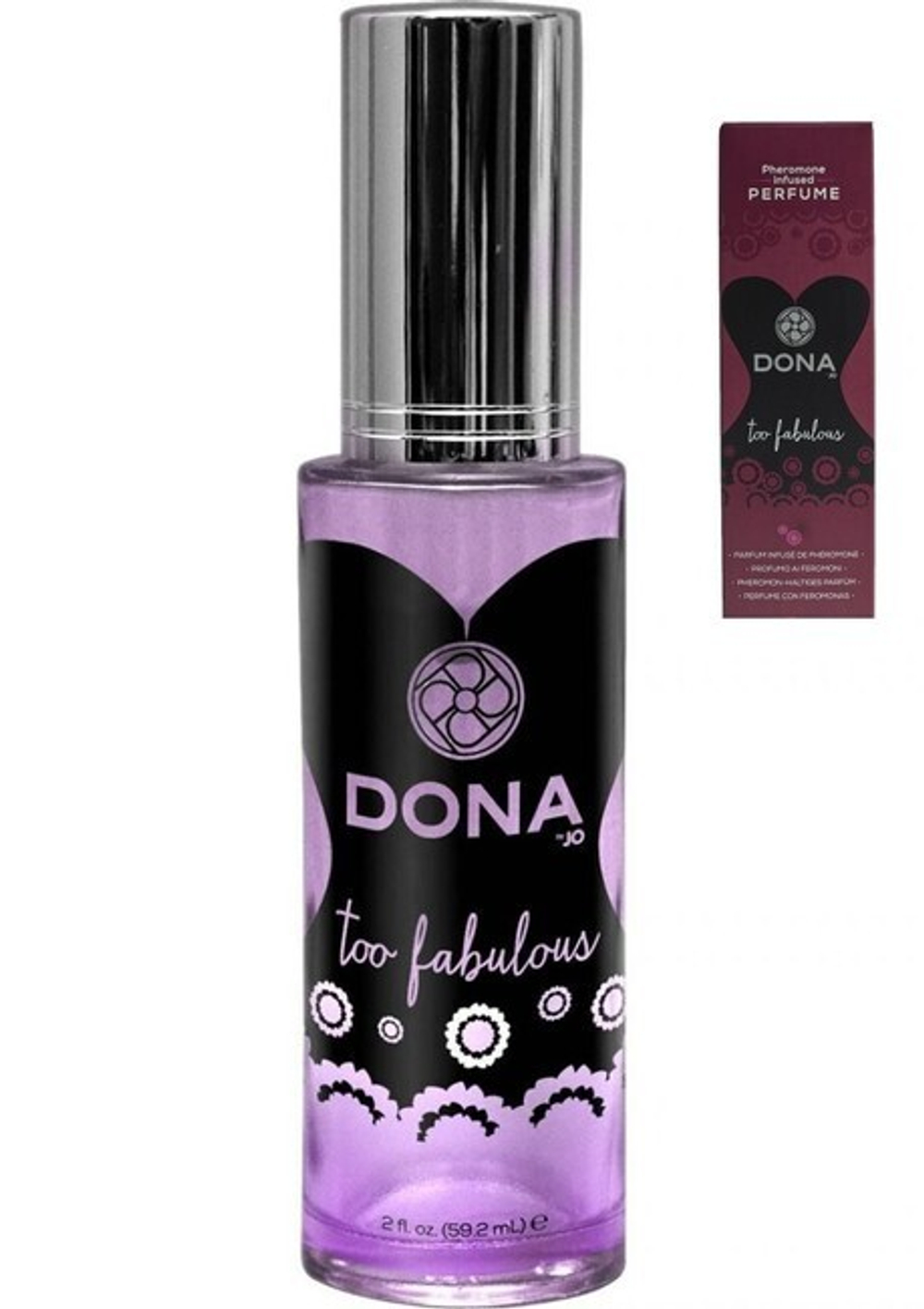 Парфюм DONA с феромонами "Магическое влечение" TOO FABULOUS 60 мл (Цвет: прозрачный)