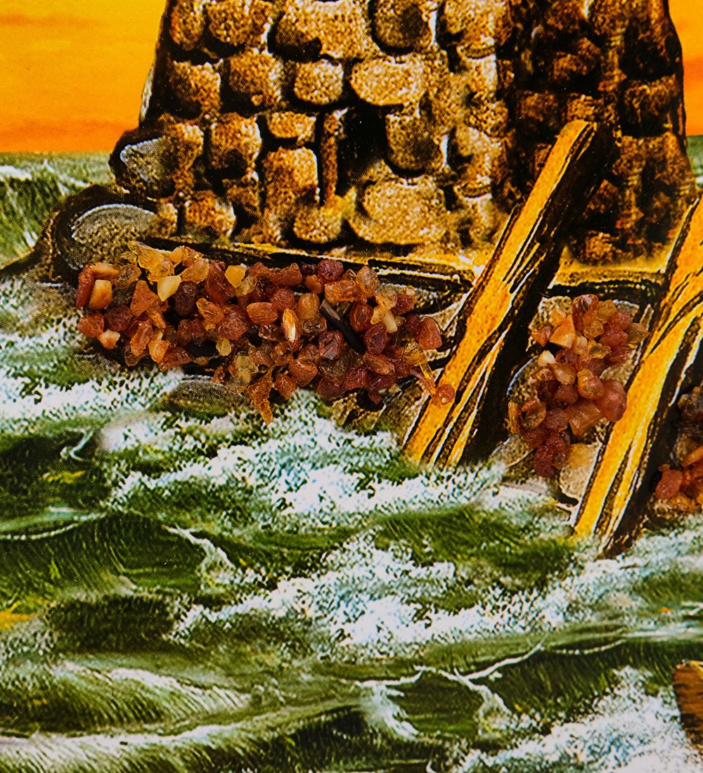 AMB-11/25 Картина «Красота природы» (с янтарной крошкой) 50х80см