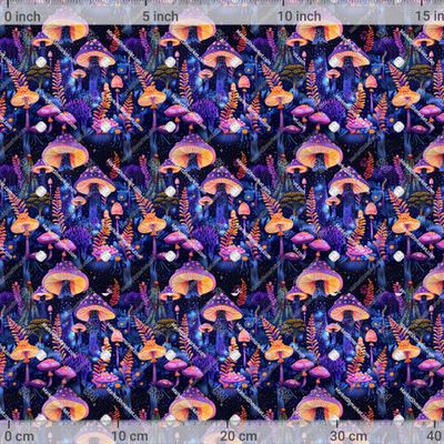 Грибы грибочки. Психоделический неон. Волшебство и магия by Pattern Store 909 DPI