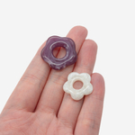 Подвеска "Незабудка", 19,5мм, кремовый акрил