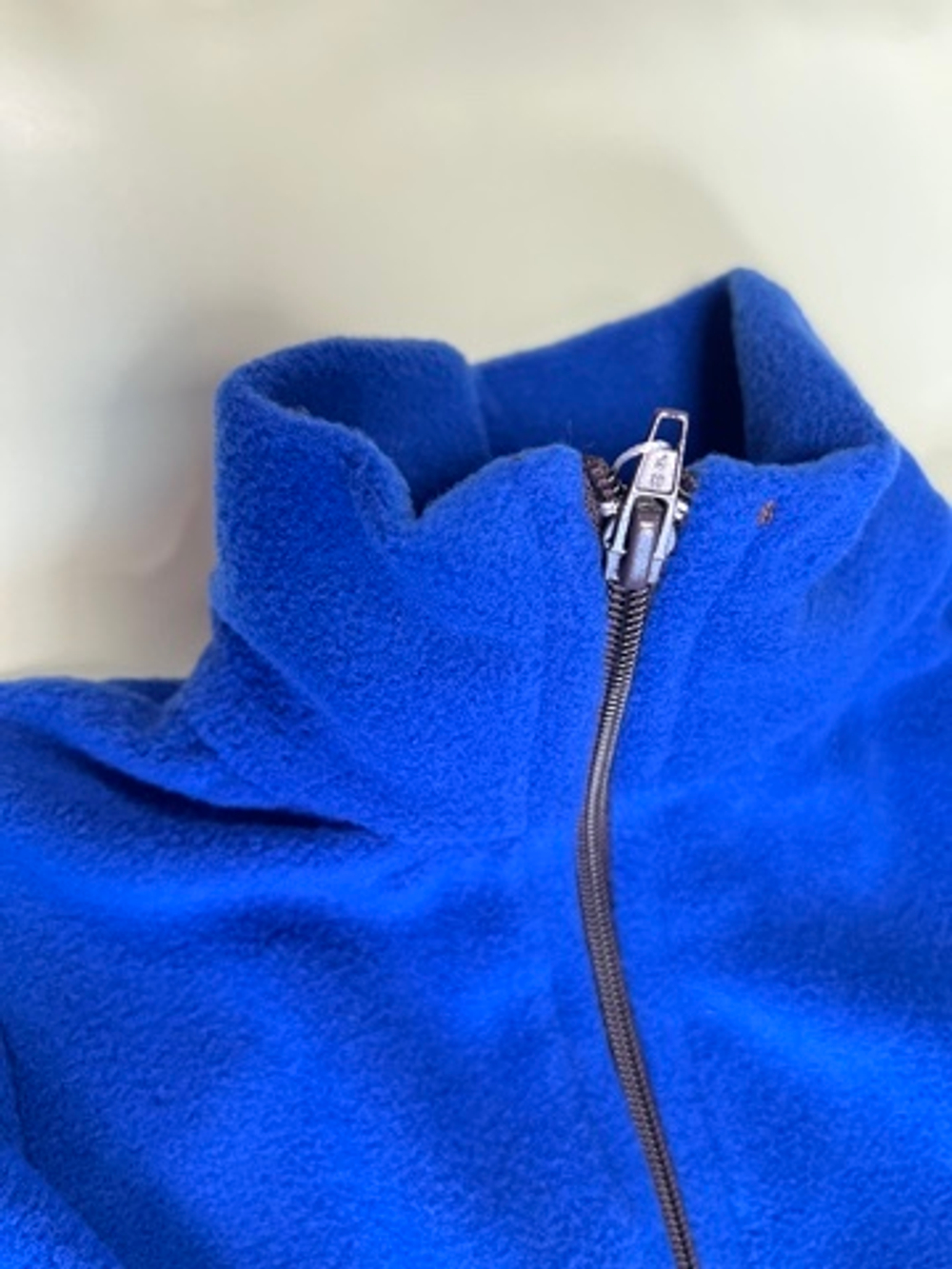 Комбинезон флисовый синий на молнии