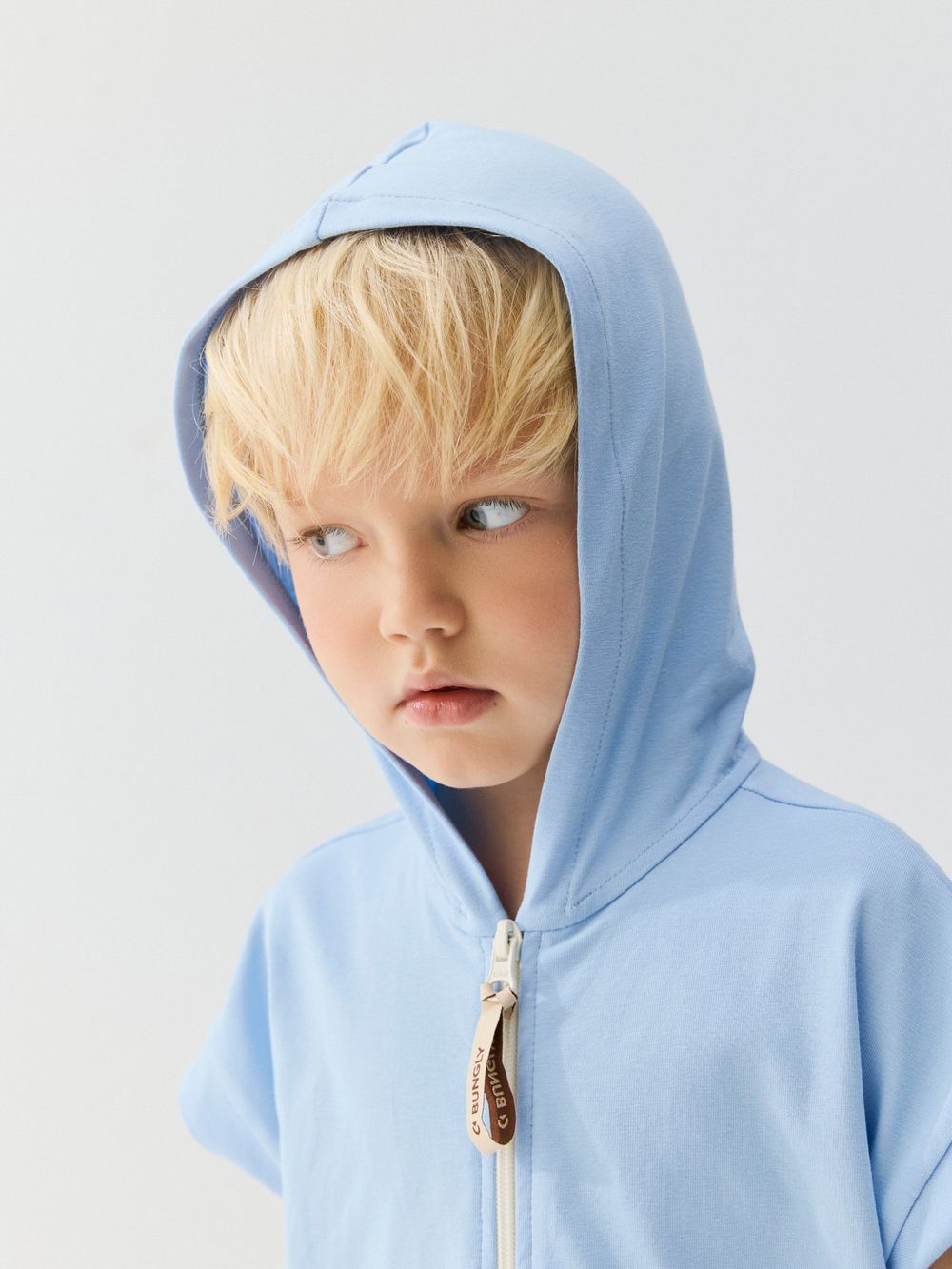 Ромпер на молнии с капюшоном "Небо"