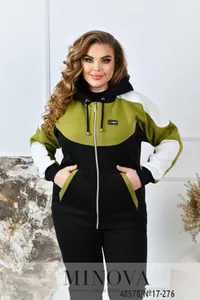 Костюм 17-276-черный-оливковый Minova