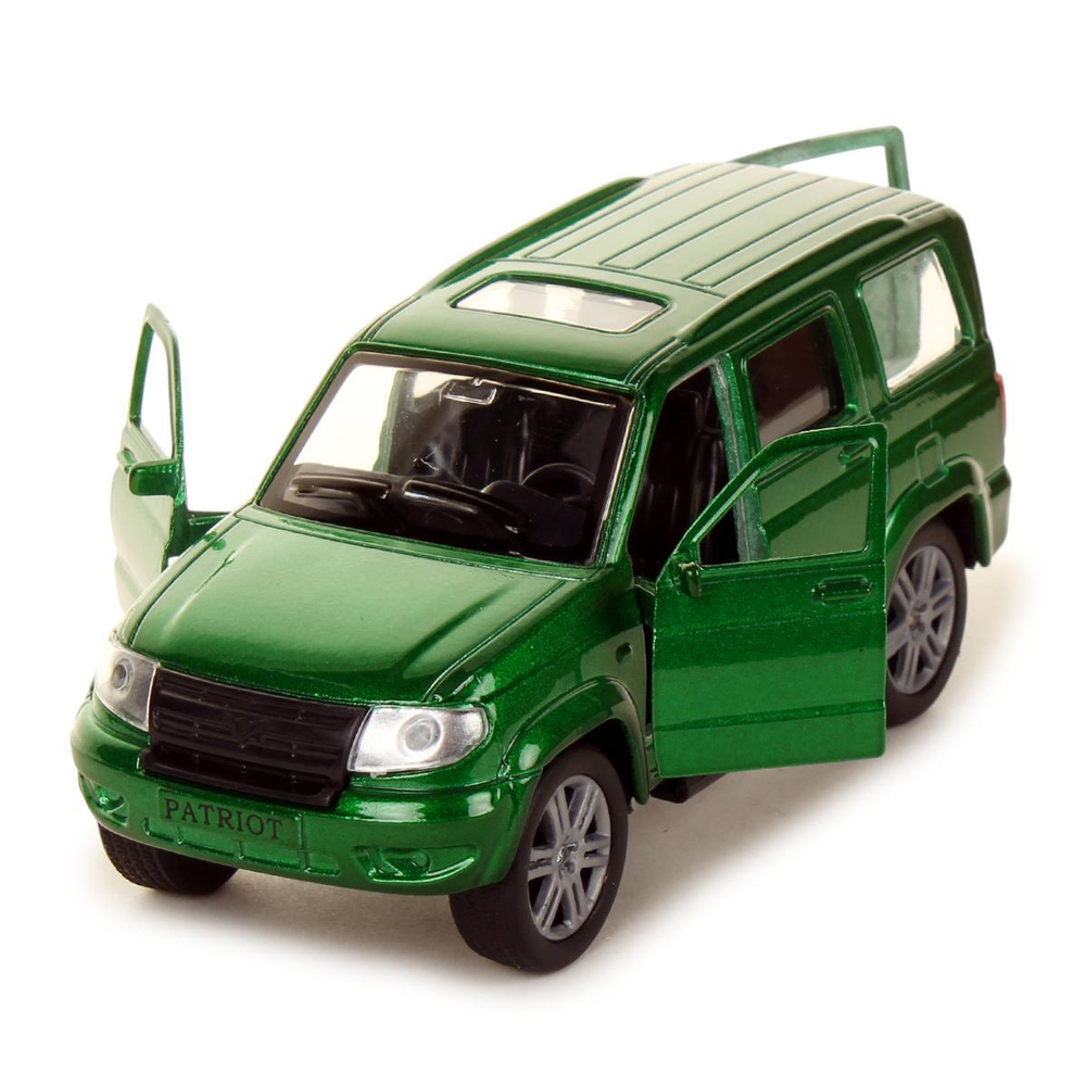 Модель ин. мет. "УАЗ Patriot" 12см, дв., багаж. зеленый, коробка SB-17-81-UP4-WB (Технопарк)