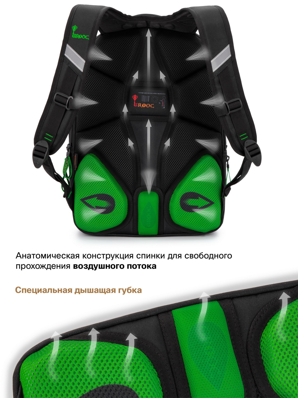 Рюкзак GROOC 14-061 + мешок + сумка-пенал