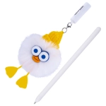 Ручка с пушистой подвеской шариковая ""FLUFFY DUCK", СИНЯЯ, пишущий узел 0,7 мм