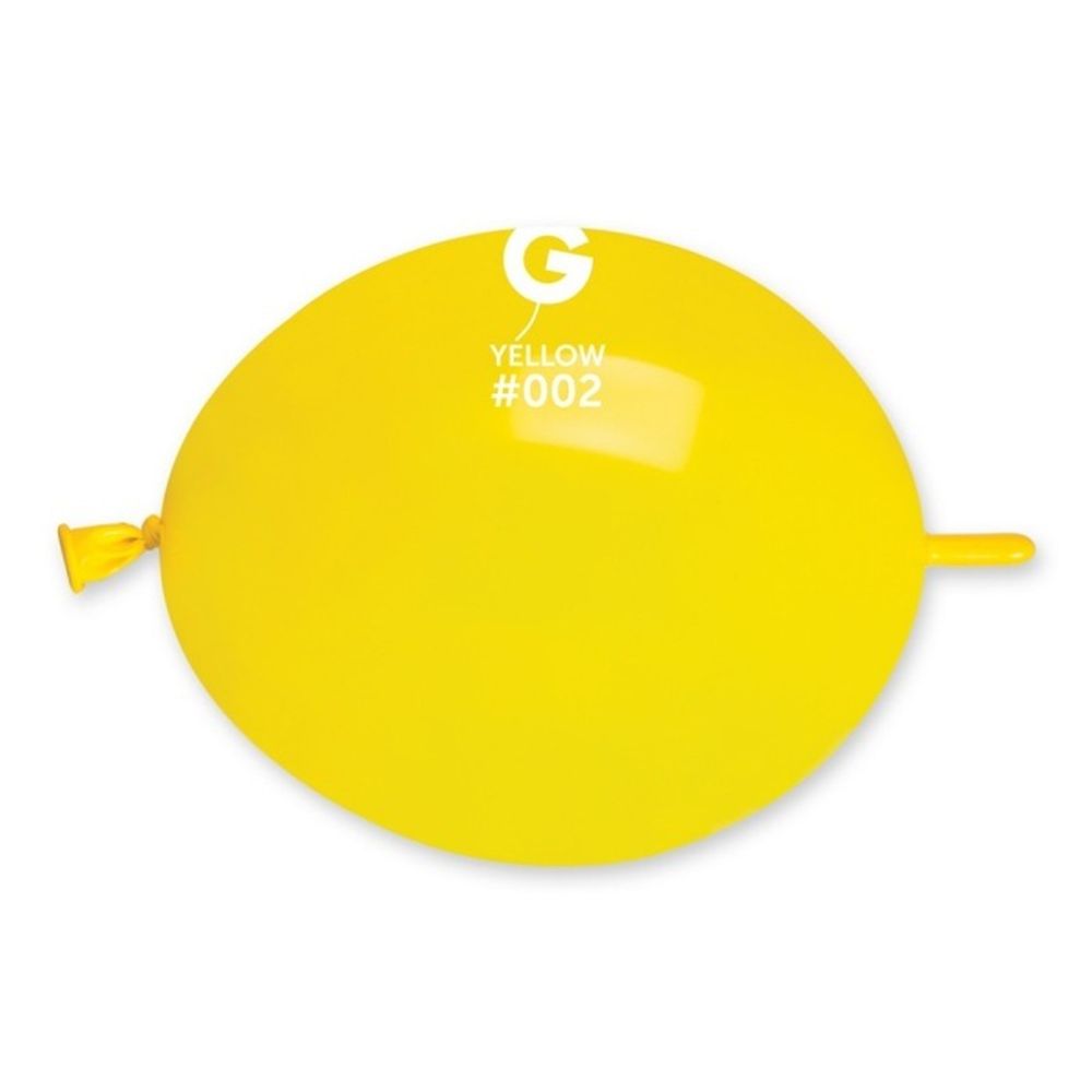 Шары Link-O-Loon Gemar, цвет 002 пастель жёлтый, 100 шт. размер 6&quot;