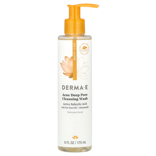 DERMA E, гель для душа от акне, для глубокого очищения пор, 175 мл (6 жидк. унций)