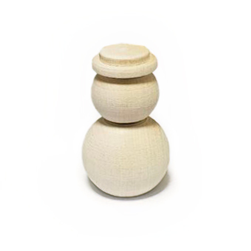 Снеговик 50*d30мм, деревянная заготовка