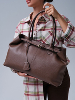 Кожаная сумка Daniela DBR 31375 коричневый какао