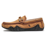 ENRICO COVERI Microfiber Leather Gommino Loafers Unisex