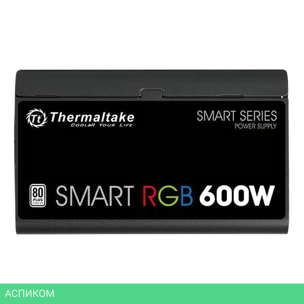 Блок питания Thermaltake ATX Smart RGB 600 80+ 600W (PS-SPR-0600NHSAWE-1)