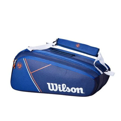 Сумка теннисная Wilson Super Tour 15 PK RG 2022 - blue/white clay red