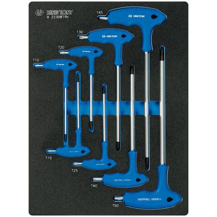 Цена на KING TONY (9-22308TRV) Набор ключей TORX L-тип, ложемент, 8 предметов