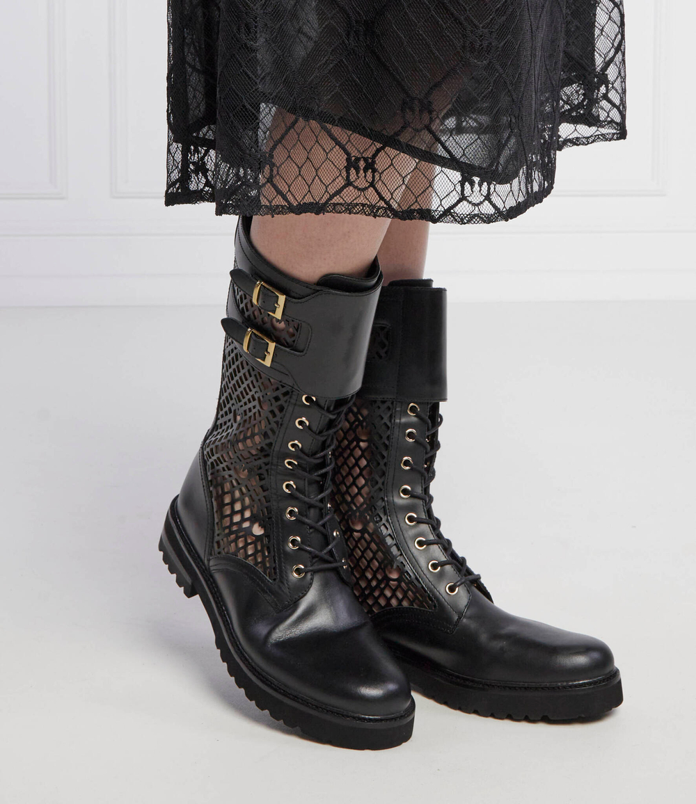 Кожаные ботильоны noemi Pinko - черный(1H212D Y87W)