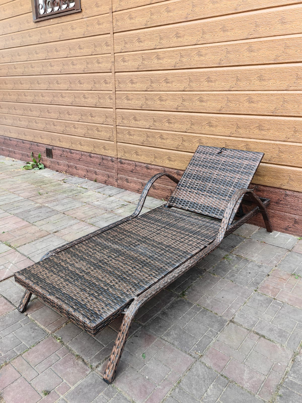 Шезлонг из искусственного ротанга Империал цвет Шоколад