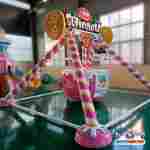 Аттракцион летающая тарелка «Сладкий Шторм», 5 мест, 6,5×6,5×4,4 м