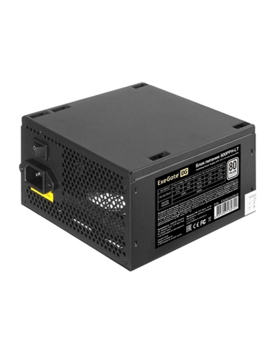 Exegate EX292152RUS-OEM Блок питания 800W ExeGate 80 PLUS® 800PPH-LT-OEM (ATX, APFC, КПД 82% (80 PLUS), 12cm fan, 24pin, 2x(4+4)pin, PCIe, 5xSATA, 3xIDE, black, RTL)