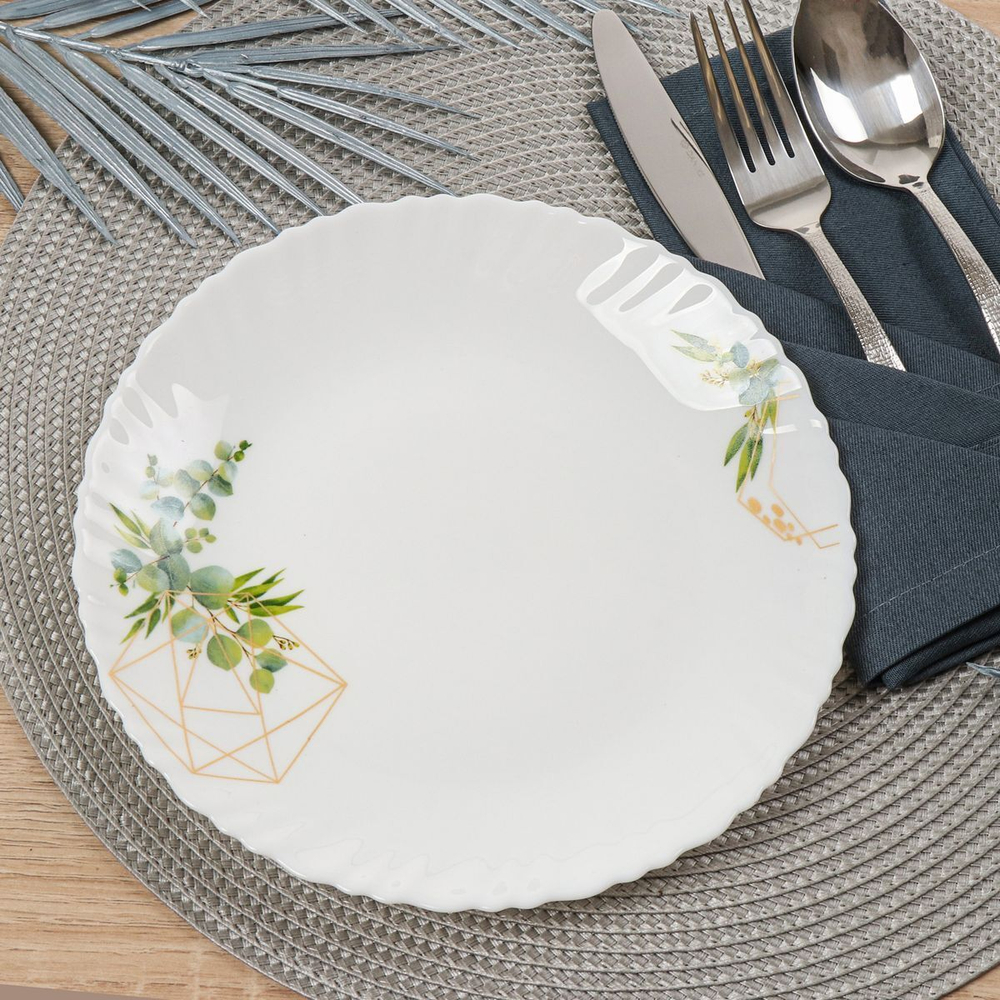 Сервиз столовый стеклокерам, 19 пр, 6 перс, Daniks, Оазис