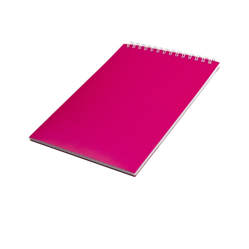 Блокнот А6, гребень, Alingar, обложка пластик, ассорти, 60 л., клетка