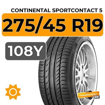 Continental SportContact 5 SUV 275/45 R19 108Y XL