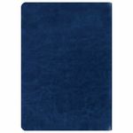 Тетрадь 60 л. в клетку обложка гладкий кожзам, сшивка, B5 (179х250мм), ТЕМНО-СИНИЙ, BRAUBERG VIVA, 403897