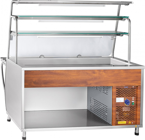 Прилавок-витрина Abat ПВВ(Н)-70Т-01-НШ кашир.