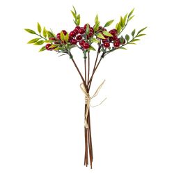 GAEM Ветки искусственные "Букет ягодный", L18 W18 H32 см