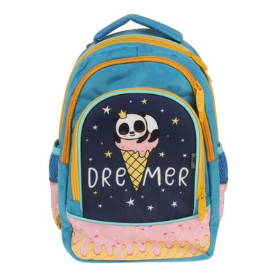 Ранец школьный Гармония 40*28*18см, анатом. спинкой, 1 отдел, 2 кармана, 2 боковых кармана "Панды"