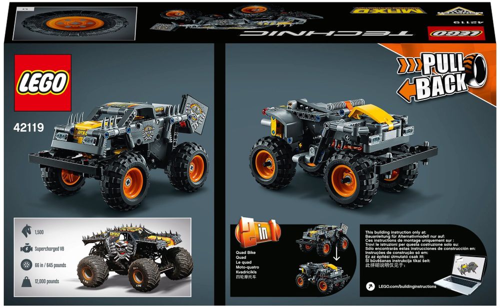 Конструктор LEGO Technic 42119 Monster Jam Max-D