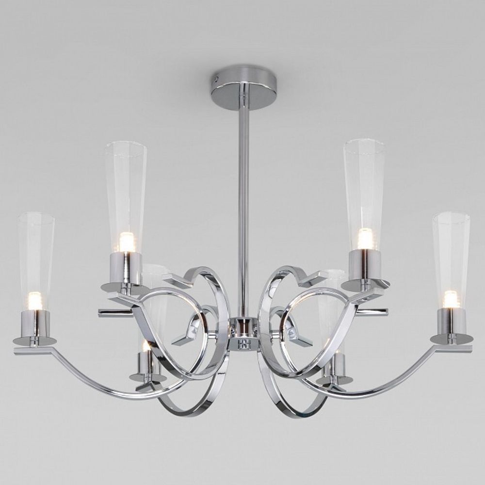 Люстра на штанге Eurosvet Rosher 60141/6 хром