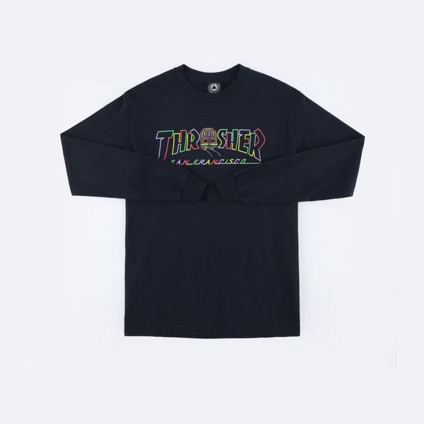 Лонгслив Thrasher Cable car L/S (black) артикул: - купить в магазине Дайс
