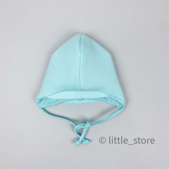 Шапочка из футера с начесом "Simple" Ментол