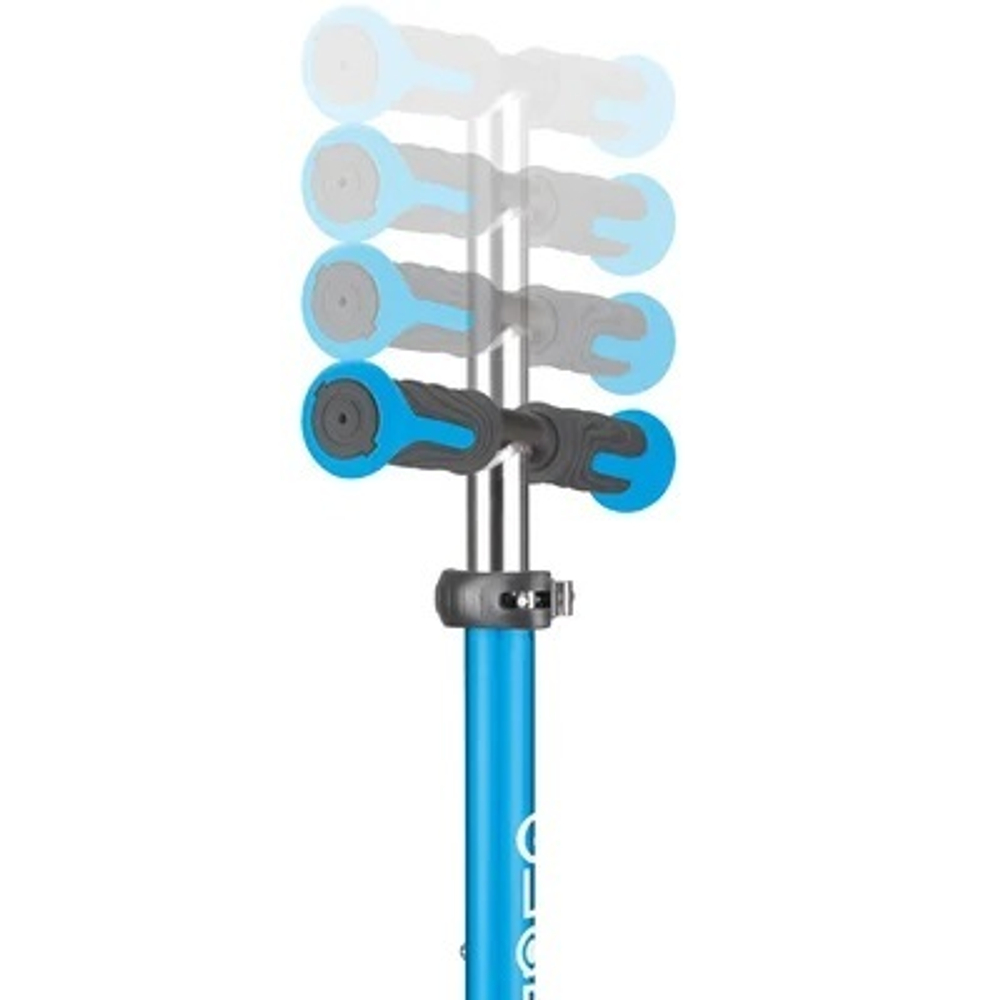 Самокат Globber Elite Deluxe Lights голубой