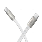 Hoco X125 Exceso 60W зарядный дата кабель Type-C на Type-C (white)