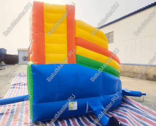 Детский надувной батут "Границы радости со львёнком", размер 3,5*3*2.7 м