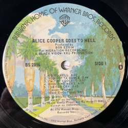 Винтажная виниловая пластинка LP Alice Cooper Goes To Hell (USA 1976)