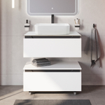 Мебель для ванной со столешницей и накладной раковиной Cezares SLIDER 80 Bianco Opaco SLIDER-800-1C-SO-BO