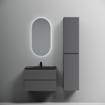 Тумба подвесная Sancos Folk 690х445х500, c двумя ящиками оснащенными доводчиками, Grey soft, арт.FL70GS