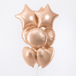 Сердце 18" Пудра макарунс Fm