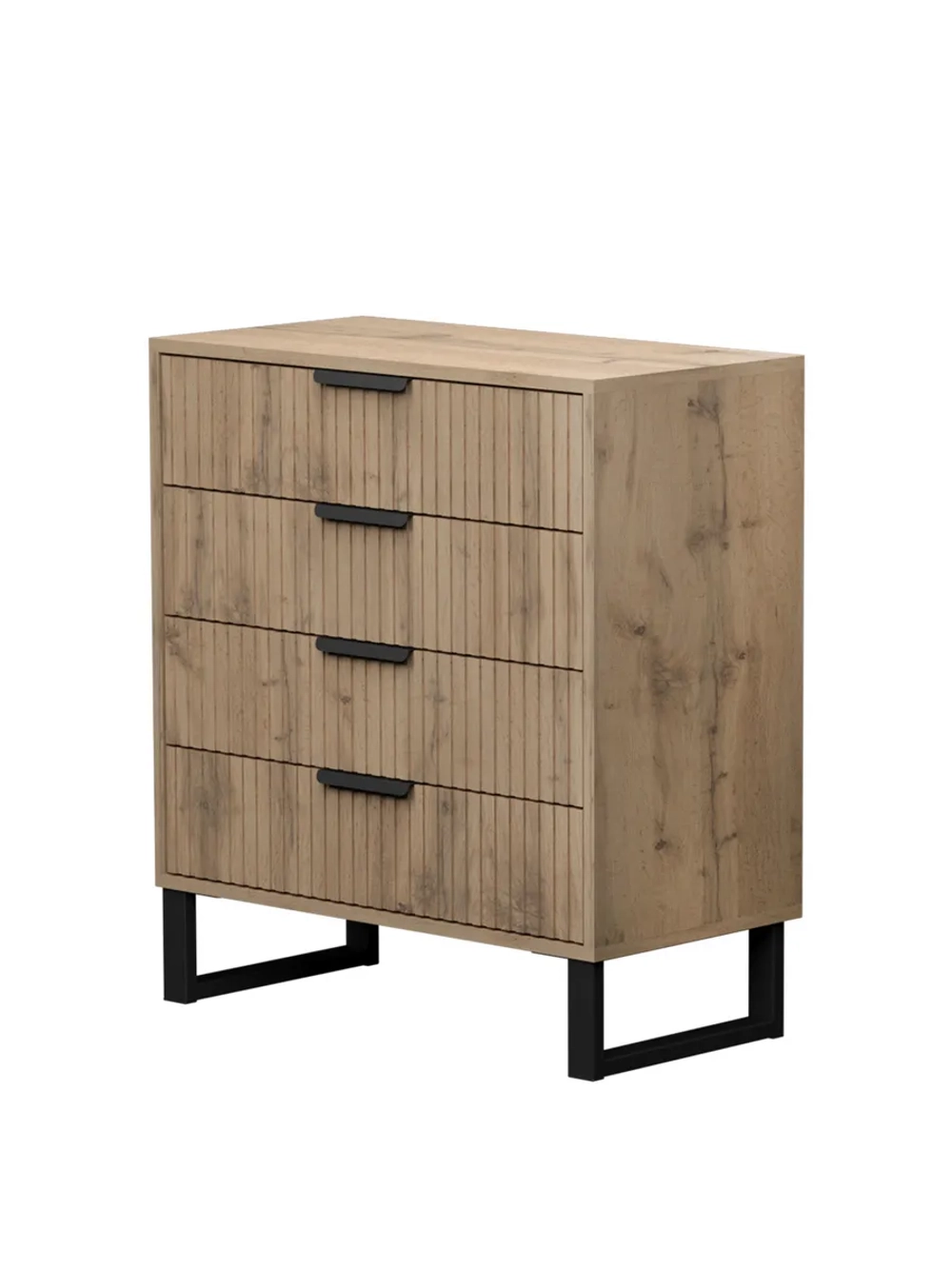 Комод деревянный с 4 ящиками CHIK