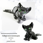 Подвижный кот Сфинкс, игрушка антистресс, бордовый