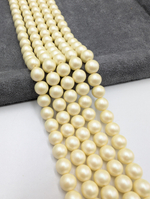 Жемчуг Майорка сатиновая сливочно-желтая