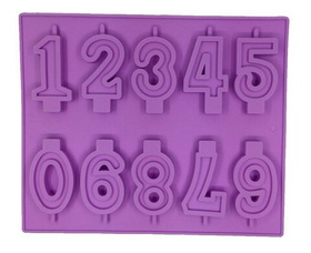 Форма 10 ячеек, 26х21 см "Цифры" (высота 6-7см)