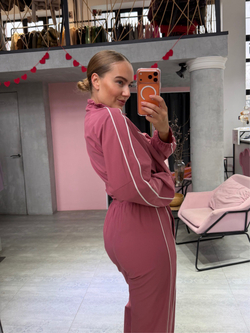 Спортивный костюм Девяностые малиновый