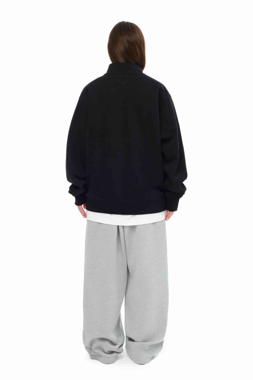 Купить Толстовка Bruler d'Amour Half-Zip Department of Love черная Толстовка Bruler d'Amour Half-Zip Department of Love черная