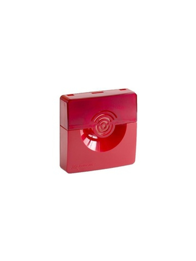 Оповещатель охранно-пожарный комбинированный свето-звуковой ОПОП 124-7 12В корпус красн. Рубеж Rbz-226685