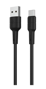 Кабель Borofone BX30 USB-Type-C 3A 1м Silicone Black