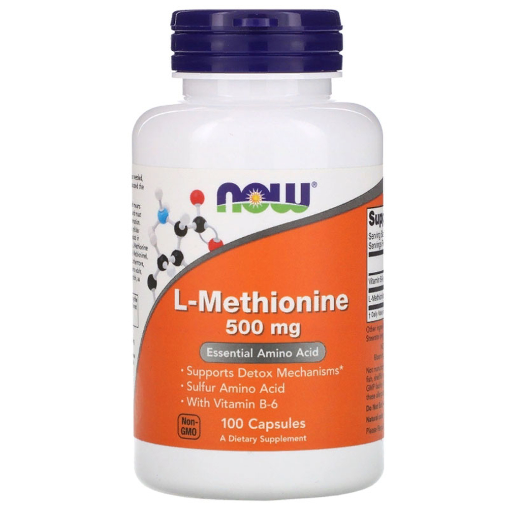 NOW L-Methionine 500 мг. (100 капс.)